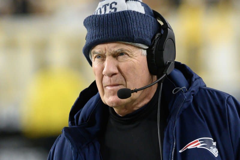 Bill Belichick, who is widely regarded as one of the best coaches in NFL history, only had one formal interview this off-season. File Photo by Archie Carpenter/UPI