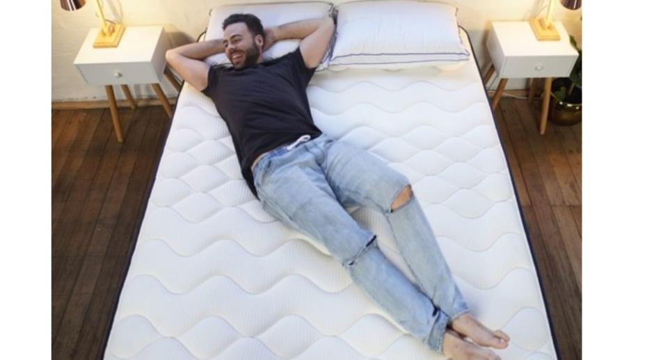 Man lying on High Definition Pocket Spring Mattress