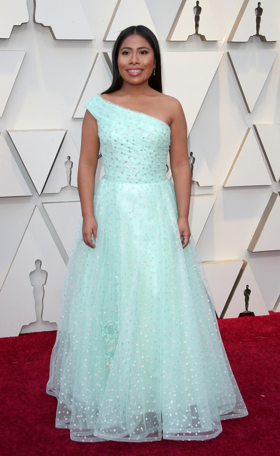 HOLLYWOOD, CA - FEBRUARY 24: Yalitza Aparicio attends the 91st Annual Academy Awards at Hollywood and Highland on February 24, 2019 in Hollywood, California. (Photo by Dan MacMedan/Getty Images)