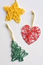 <p>What we love most about these colorful DIY ornaments is that you can make them year-round. For Christmas, use green yarn to create a tree. Feel like getting crafty on Valentine's Day? We're loving this heart-shaped version.</p><p><strong>Get the tutorial at <a href="https://onelittleproject.com/how-to-make-wrapped-yarn-ornaments/" rel="nofollow noopener" target="_blank" data-ylk="slk:One Little Project" class="link ">One Little Project</a>.</strong></p><p><a class="link " href="https://www.amazon.com/Mira-Handcrafts-Acrylic-Yarn-Bonbons/dp/B07B7M5RBW/ref=sr_1_1_sspa?tag=syn-yahoo-20&ascsubtag=%5Bartid%7C10050.g.1070%5Bsrc%7Cyahoo-us" rel="nofollow noopener" target="_blank" data-ylk="slk:SHOP YARN">SHOP YARN</a></p>