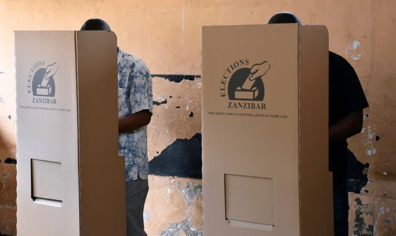 Early voting for essential workers at the presidential and parliamentary polls in the semi-autonomous island of Zanzibar