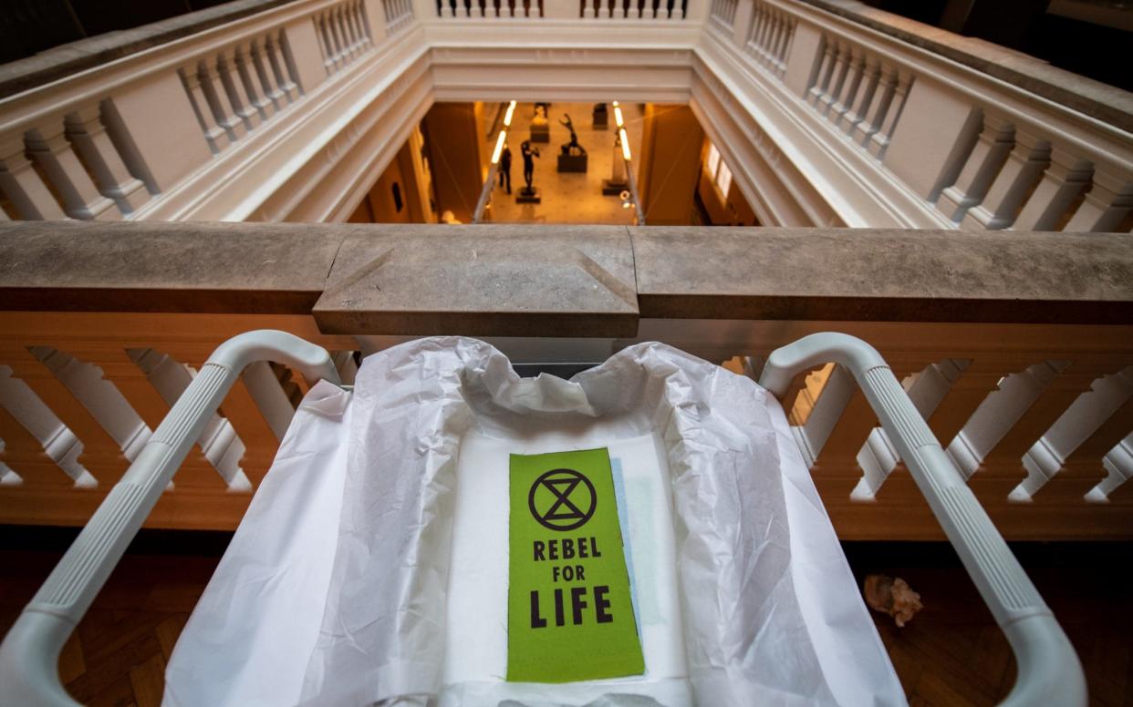 Banners, stamps, flags, posters and photographs will be displayed at the V&A's Rapid Response Collecting Gallery in South Kensington this weekend - Getty Images Europe