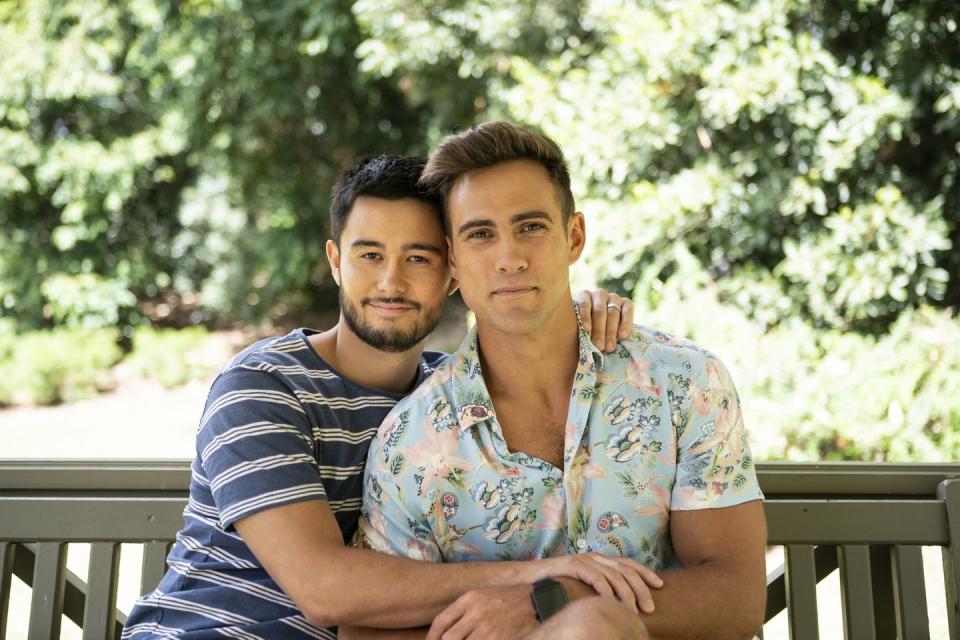 takaya honda and matt wilson as david tanaka and aaron brennan in neighbours