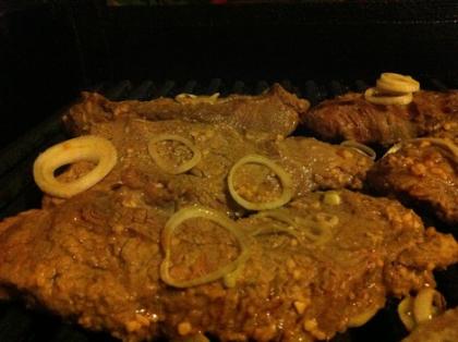 Carne asada con cerveza