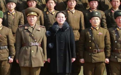 Kim Yo-jong is thought to be in her twenties - Credit:  Korean Central News Agency