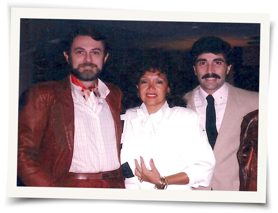 Alexander, Amparo Santacruz and Frank in 1988.