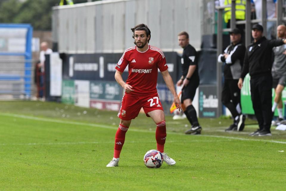 Cox got his first Swindon assist in his first start <i>(Image: Callum Knowles)</i>