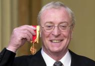 <p>Queen Elizabeth honored Caine with a knighthood in 2000.</p>