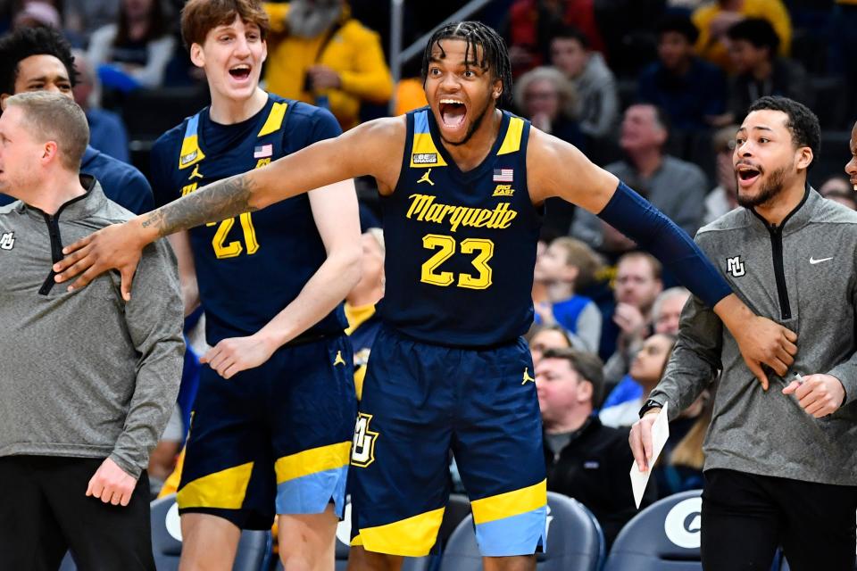 Marquette Golden Eagles forward David Joplin made the Big East All-Tournament Team and was the conference's Sixth Man of the Year. Joplin is a 2021 Brookfield Central graduate.