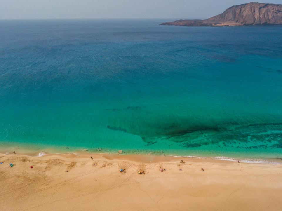 Lanzarote’s little sister, La Graciosa, is a playa paradise for simple sunning (Getty Images)