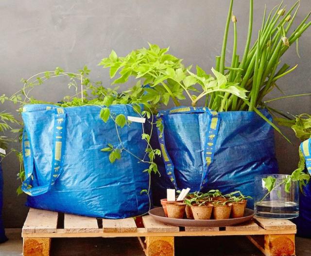 People DIY Blue Ikea Frakta Bag Into Everyday Items