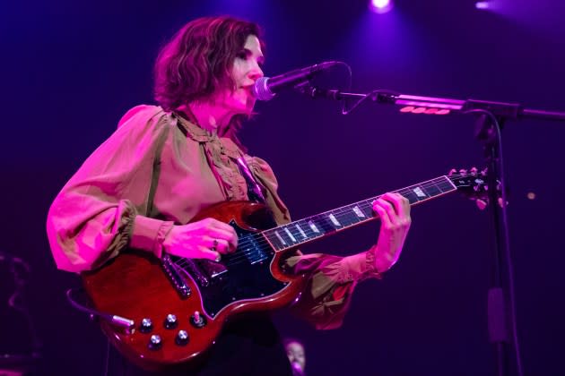 Sleater Kinney on Kimmel  Sleater Kinney on Kimmel.jpg - Credit: Lorne Thomson/Redferns