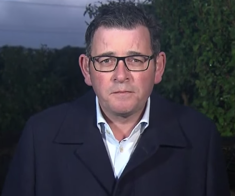 Photo of Daniel Andrews in an appearance on Nine's Today program on Wednesday.