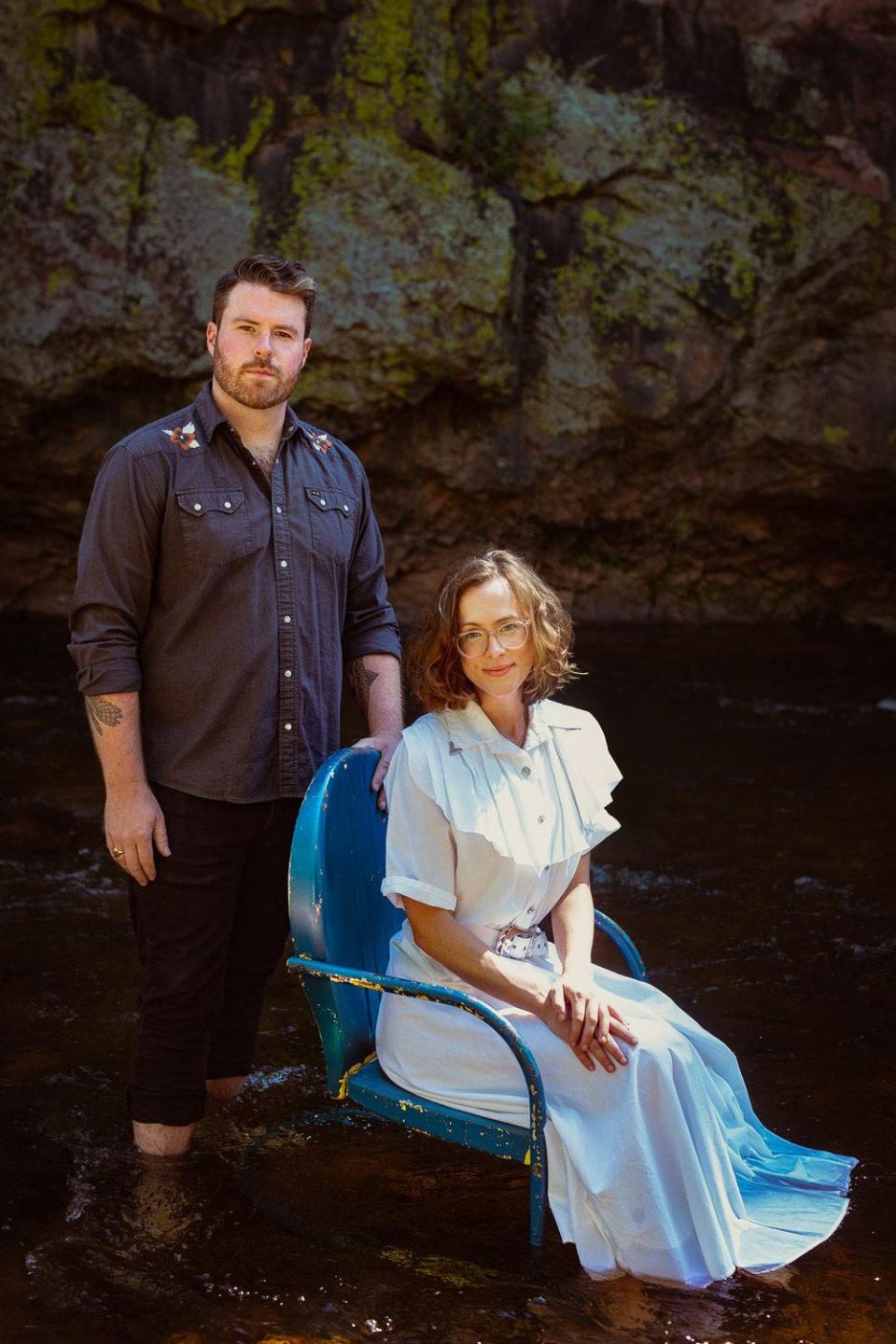 Sarah and Austin McCombie of North Carolina-based roots music band The Chatham Rabbits. Austin hails from Wilmington.