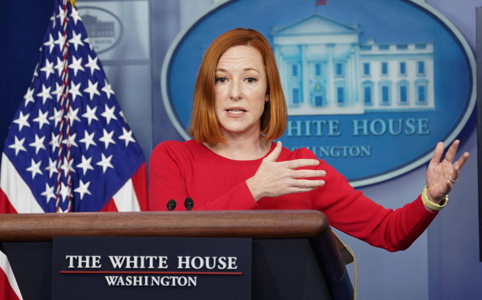 White House press secretary Jen Psaki 