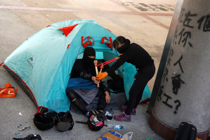 Protests at Hong Kong's university campuses