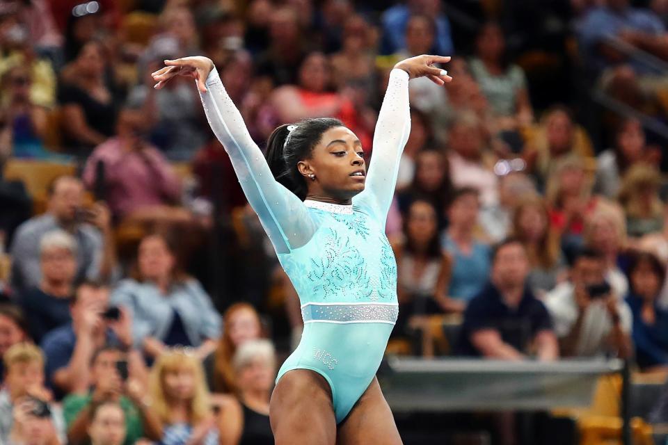 Simone Biles during the U.S. Gymnastics Championships