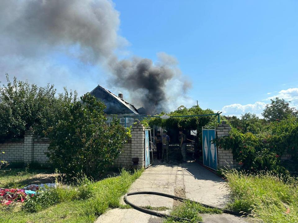 A previos attack in Kherson which destroyed a family home (Ihor Krylenko/Telegram)