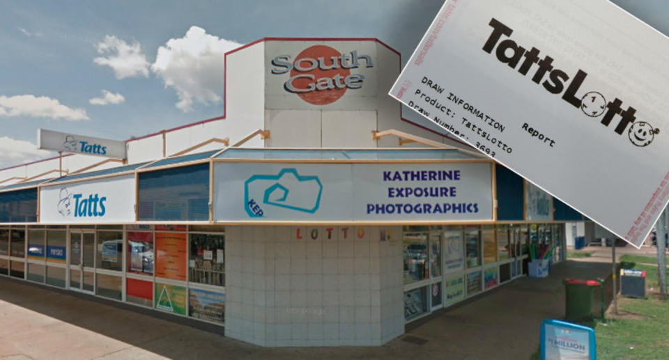 The man bought his winning ticket from Katherine Exposure Photographics. Source: Google Maps/Getty Images