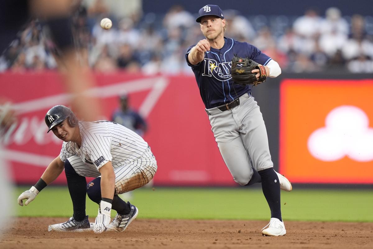 Rays SS Taylor Walls says the gesture was not intended as support for Trump and he probably won’t do it again