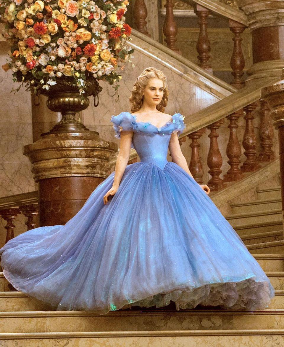 lily james cinderella dress