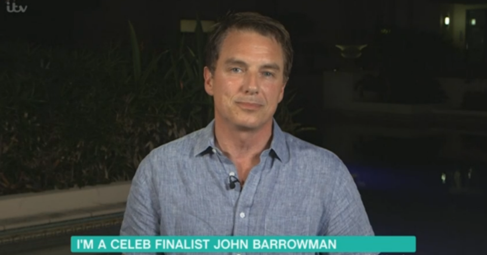 Barrowman says husband helped him through tough times in the jungle (ITV)