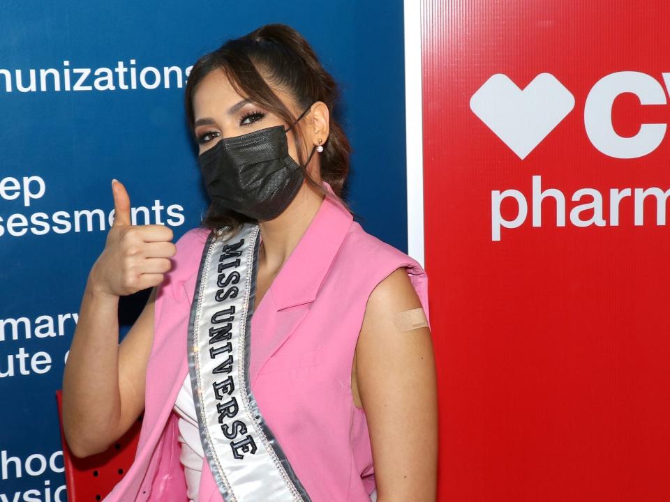 Miss Universe Andrea Meza Vaccine