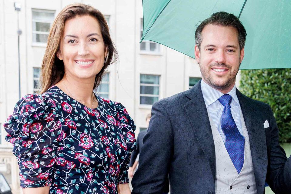 <p>Patrick van Katwijk/Gett</p> Princess Claire and Prince Felix of Luxembourg in 2022