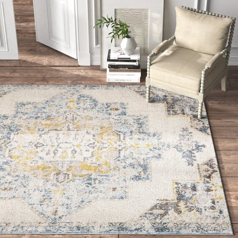 Brighten up your bare hardwood floors with this gorgeous, rectangular-shaped rug that'll feel so soft on your feet.<br /><br /><strong>Promising review:</strong> "I love this rug! The roll marks came out in a day or so. It doesn&rsquo;t shed. The colors are perfect." &mdash; <a href="https://go.skimresources.com?id=38395X987171&amp;xs=1&amp;xcust=-HPWayDaySale4-28-21-60896f93e4b09cce6c197126&amp;url=https%3A%2F%2Fwww.wayfair.com%2Frugs%2Fpdp%2Fkelly-clarkson-home-walker-distressed-oriental-bright-yellow-area-rug-w003214253.html" target="_blank" rel="noopener noreferrer">Wendy</a><br /><br /><strong>Price: </strong><a href="https://go.skimresources.com?id=38395X987171&amp;xs=1&amp;xcust=-HPWayDaySale4-28-21-60896f93e4b09cce6c197126&amp;url=https%3A%2F%2Fwww.wayfair.com%2Frugs%2Fpdp%2Fkelly-clarkson-home-walker-distressed-oriental-bright-yellow-area-rug-w003214253.html" target="_blank" rel="nofollow noopener noreferrer" data-skimlinks-tracking="5937619" data-vars-affiliate="www.tkqlhce.com" data-vars-campaign="BestFurnitureDealsWayfair-Keaveney-4-26-21-5937619" data-vars-href="https://www.tkqlhce.com/click-8209452-13720150?sid=BestFurnitureDealsWayfair-Keaveney-4-26-21-5937619&amp;url=https%3A%2F%2Fwww.wayfair.com%2Frugs%2Fpdp%2Fkelly-clarkson-home-walker-distressed-oriental-bright-yellow-area-rug-w003214253.html%3Fpiid%3D1865445652" data-vars-keywords="cleaning" data-vars-link-id="16668624" data-vars-price="" data-vars-product-id="21099442" data-vars-product-img="https://secure.img1-fg.wfcdn.com/im/25134039/resize-h800-w800%5Ecompr-r85/1159/115963056/Walker+Distressed+Oriental+Bright+Yellow+Area+Rug.jpg" data-vars-product-title="Walker Distressed Oriental Bright Yellow Area Rug" data-vars-redirecturl="https://www.wayfair.com/rugs/pdp/kelly-clarkson-home-walker-distressed-oriental-bright-yellow-area-rug-w003214253.html?piid=1865445652" data-vars-retailers="wayfair" data-ml-dynamic="true" data-ml-dynamic-type="sl" data-orig-url="https://www.tkqlhce.com/click-8209452-13720150?sid=BestFurnitureDealsWayfair-Keaveney-4-26-21-5937619&amp;url=https%3A%2F%2Fwww.wayfair.com%2Frugs%2Fpdp%2Fkelly-clarkson-home-walker-distressed-oriental-bright-yellow-area-rug-w003214253.html%3Fpiid%3D1865445652" data-ml-id="92">$64.99+</a> (originally $150; available in three sizes)<br /><br /><i>See more area rugs on sale for <a href="https://go.skimresources.com?id=38395X987171&amp;xs=1&amp;xcust=-HPWayDaySale4-28-21-60896f93e4b09cce6c197126&amp;url=https%3A%2F%2Fwww.wayfair.com%2Fdaily-sales%2Fway-day%253a-area-rugs%7Ee220840.html" target="_blank" rel="noopener noreferrer">up to 80% off</a>. </i>