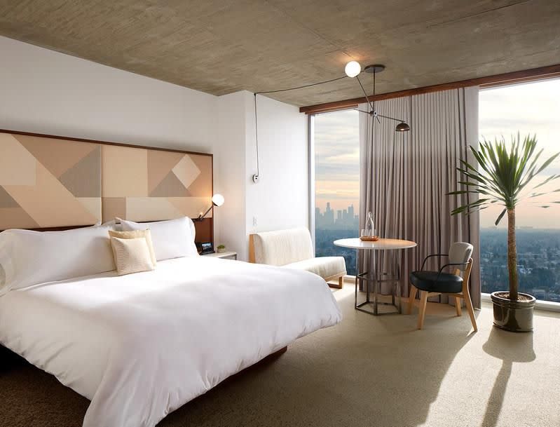 Set into the Hollywood Hills The Jeremy Hotel offers stunning views. Photo: Supplied