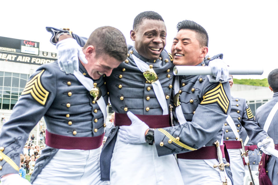 Newly commissioned 2nd Lt. Alix Schoelcher Idrache, became the Maryland Army National Guard's first United States Military Academy, also known as West Point, graduate on May 21, 2016.&nbsp;