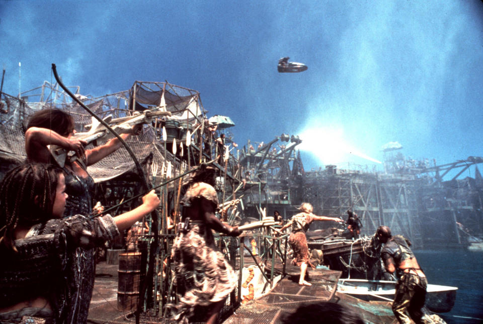 A still from the 1995 film 'Waterworld'.<span class="copyright">Mary Evans—Ronald Grant/Everett Collection</span>