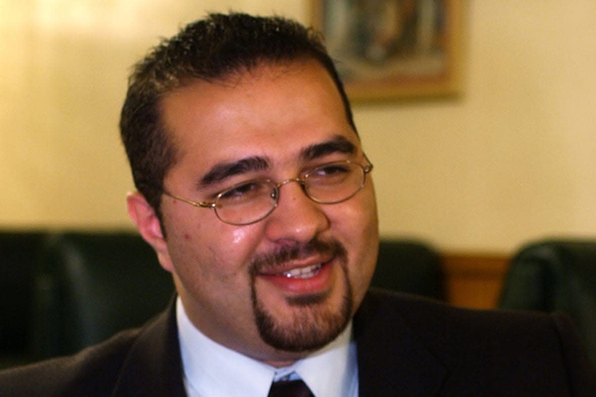 Mohamed Khairullah, a Borough Council member in Prospect Park, N.J., who was appointed mayor, pauses during an interview in Paterson, N.J., July 30, 2004. (AP Photo/Mike Derer, File)