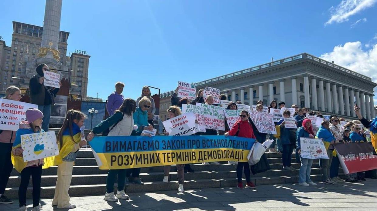 Rally at Maidan Nezalezhnosti (Independence Square), Kyiv, 27 April 2024. Photo: Suspilne/Natalka Tkachuk