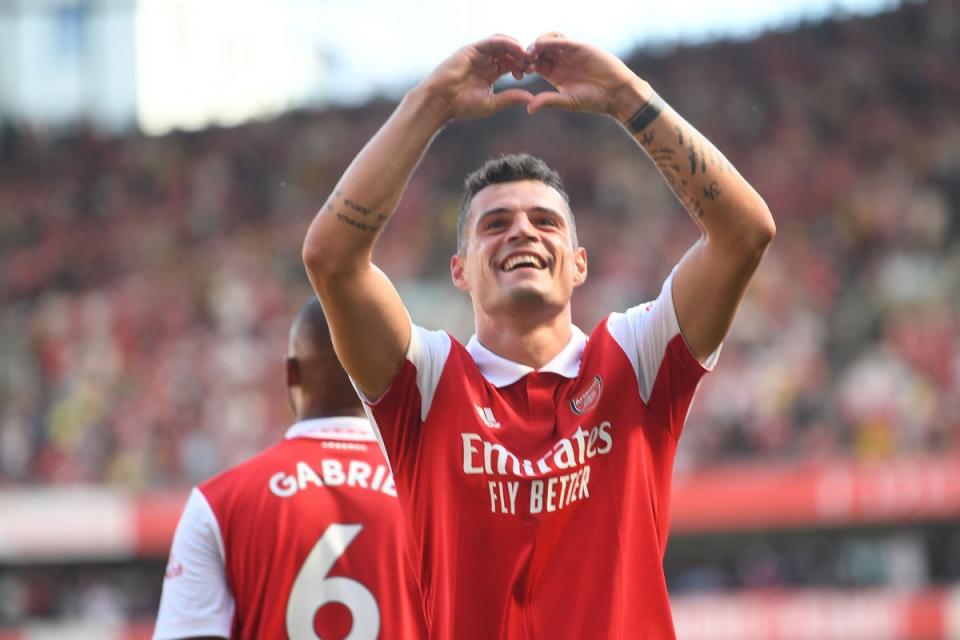 Granit Xhaka has turned his Arsenal career around (Arsenal FC via Getty Images)