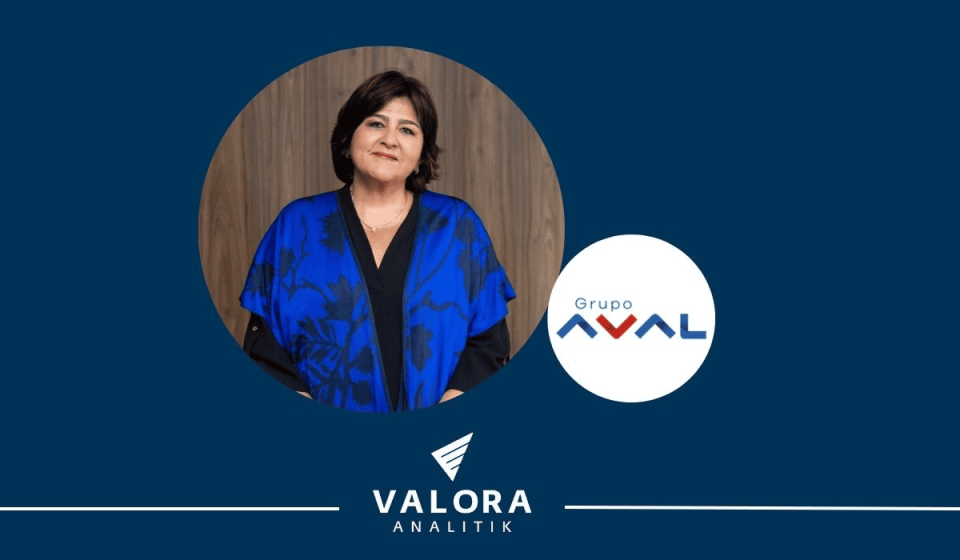 María Lorena Gutiérrez, nueva presidente del Grupo Aval. Imagen: archivo Valora Analitik.