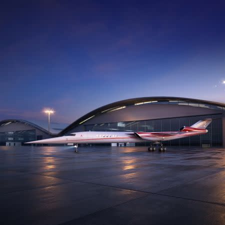 The Aerion AS2, the world's first supersonic business jet, being developed by Lockheed Martin Corp partnering with plane maker Aerion Corp of Reno, Nevada, is shown in this handout photo illustration released December 15, 2017. Courtesy Aerion Corporation/Handout via REUTERS