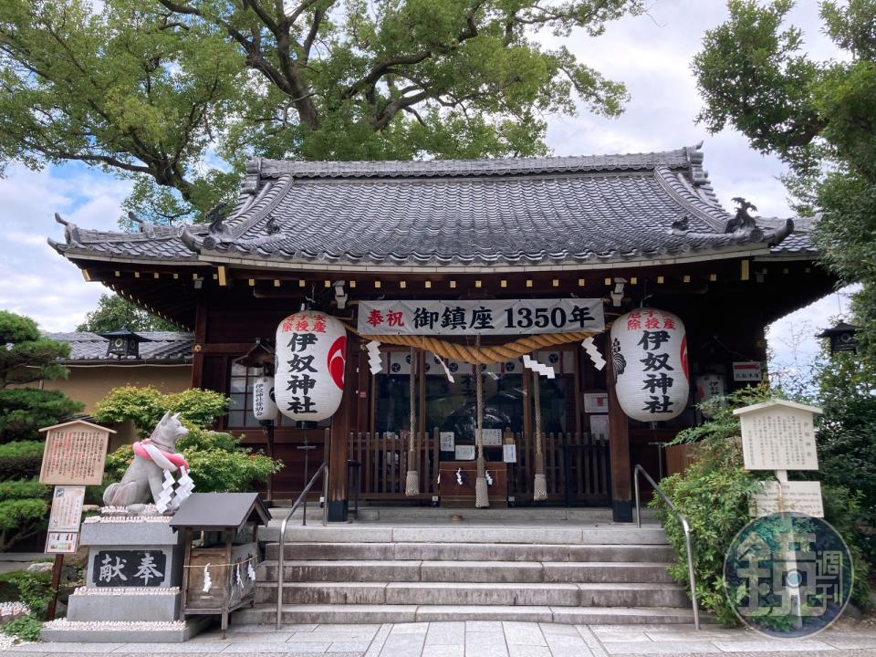 伊奴神社正殿。