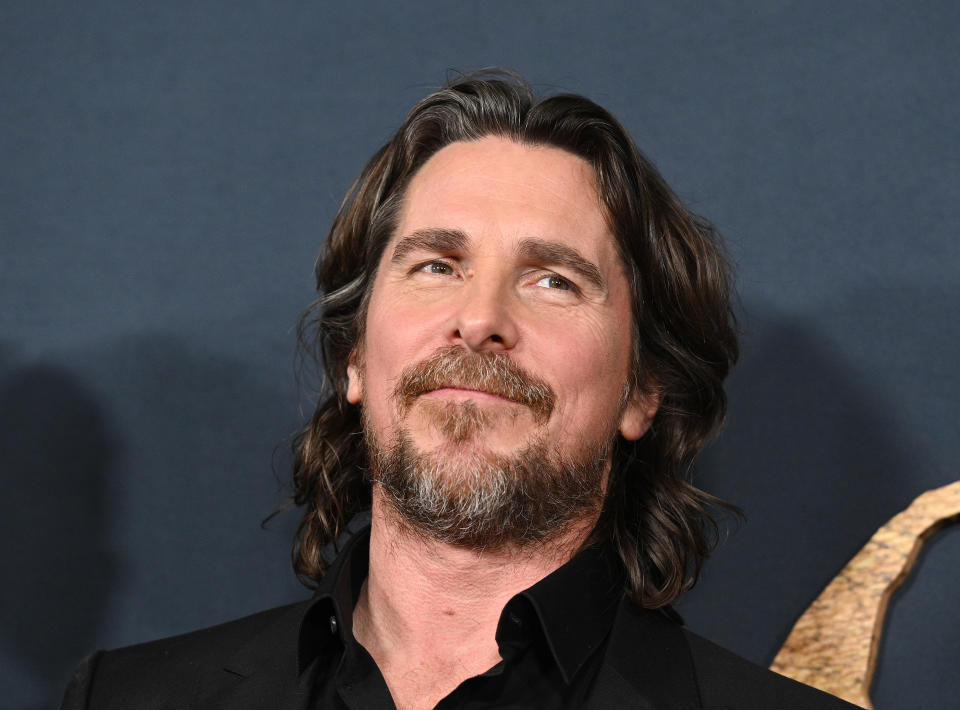 Christian Bale at the premiere of Netflix's 