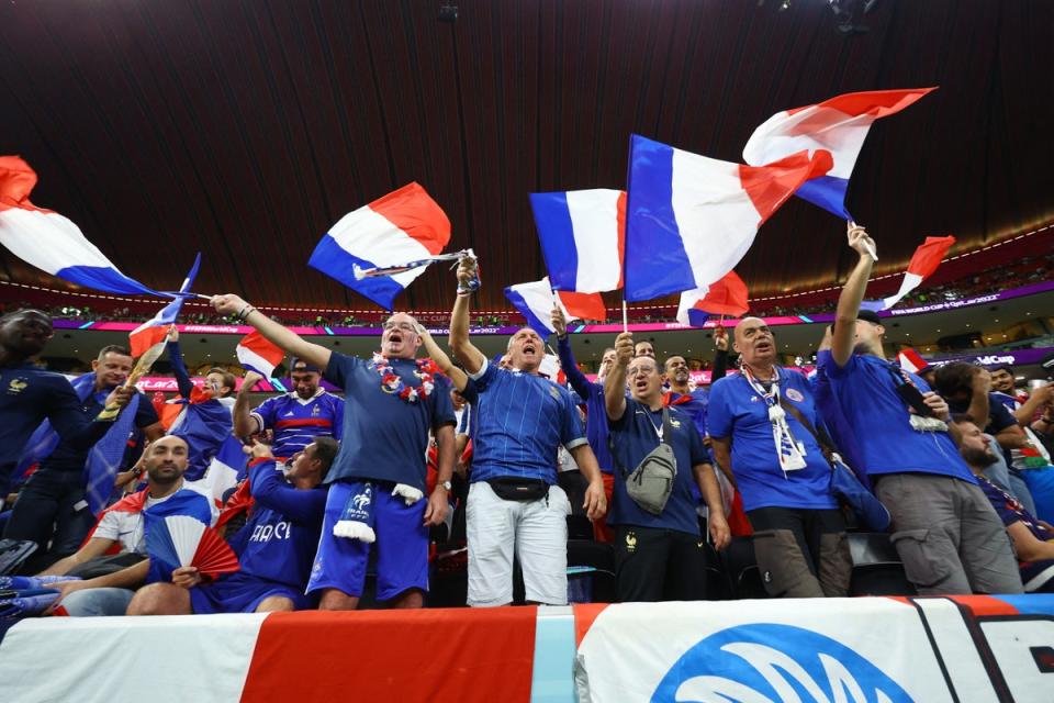 France fans haven’t travelled in huge numbers (REUTERS)