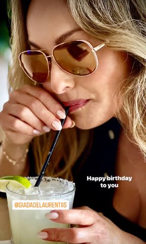 <p>Shane Farley/Instagram</p> Giada De Laurentiss' boyfriend Shane Farley shares a photo of the celebrity chef in honor of her 53rd birthday.