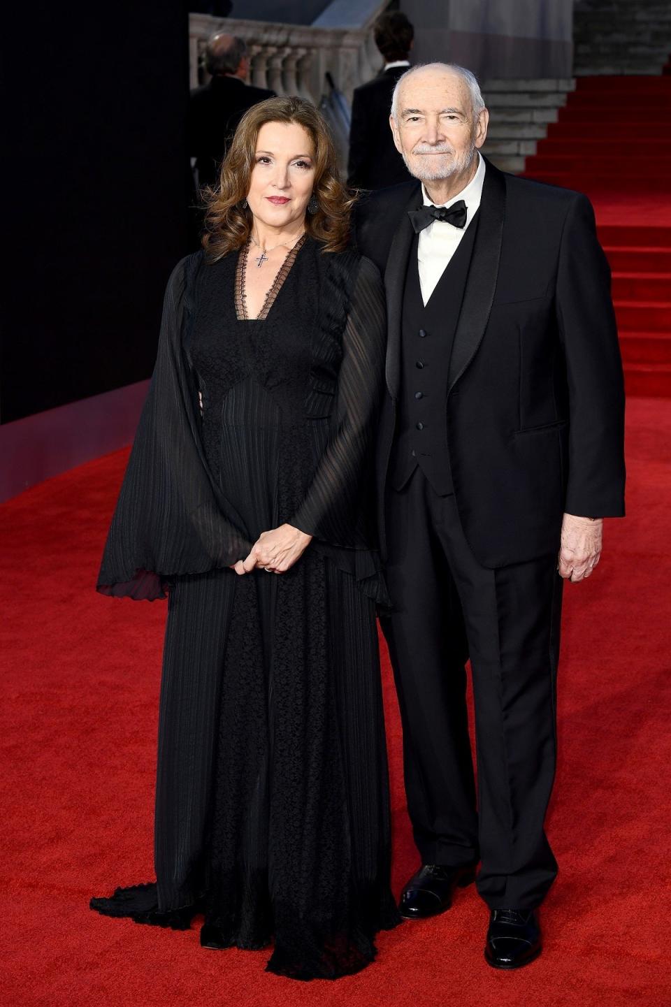 James Bond producers Barbara Broccoli and Michael Wilson collected their CBEs from the Duke of Cambridge at Buckingham Palace (Eon Productions/PA) (PA Media)