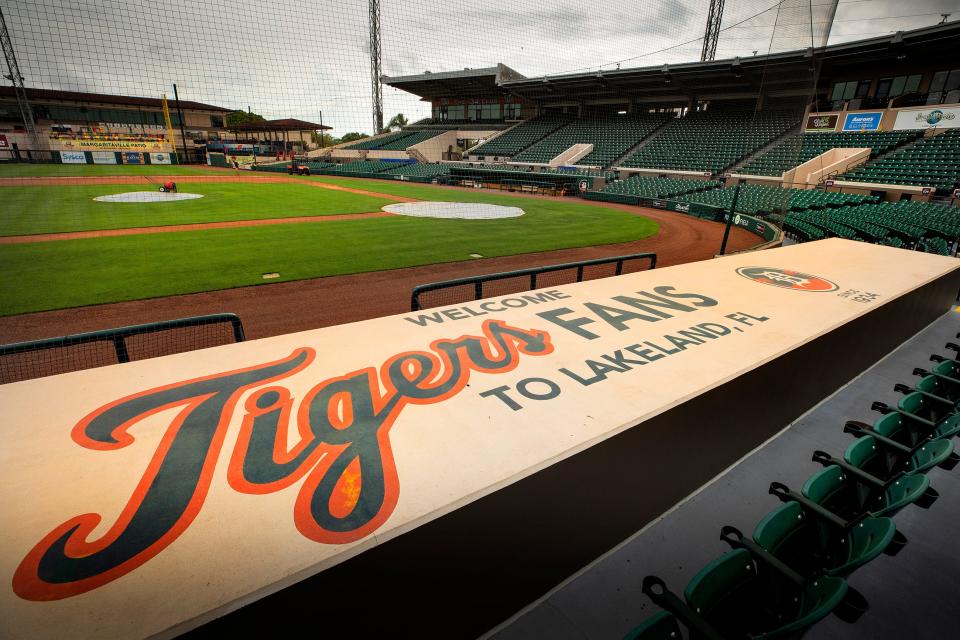 An empty Publix Field at Joker Marchant Stadium in Lakeland Fl. Thursday March 10,  2022. For delayed Spring Training story.  ERNST PETERS/ THE LEDGER
