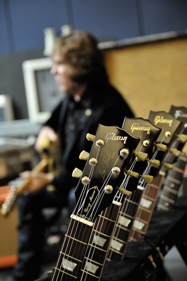 Gary Moore with Les Pauls