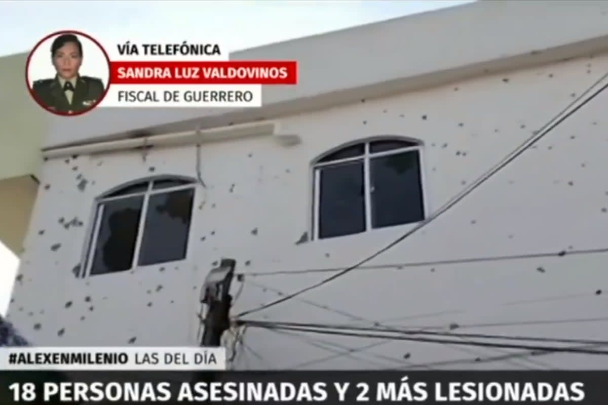 The bullet riddled town hall  (Milenio)