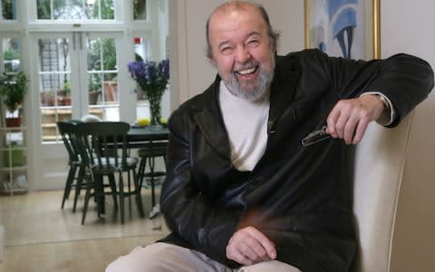  SIR PETER HALL AT HOME ON HIS 80TH BIRTHDAY - Credit: MARTIN POPE for The Telegraph