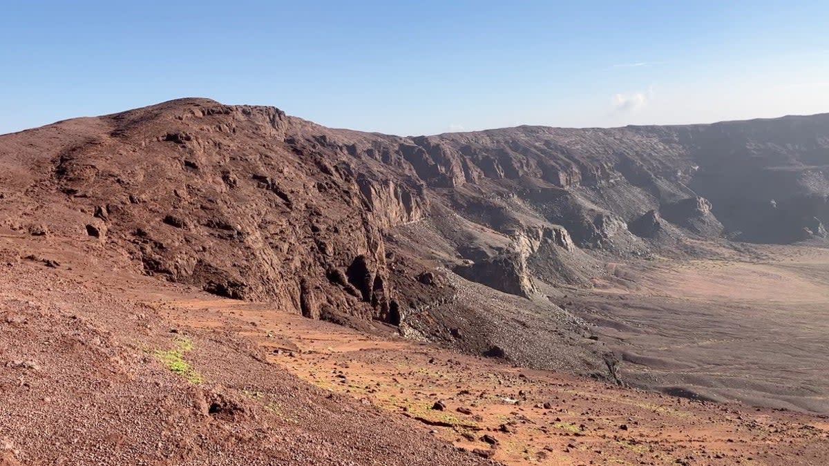 Harrat al Hutaymah, an extinct volcanic crater accessible by 4WD a couple of hours  from Ha’il (Campbell Price)