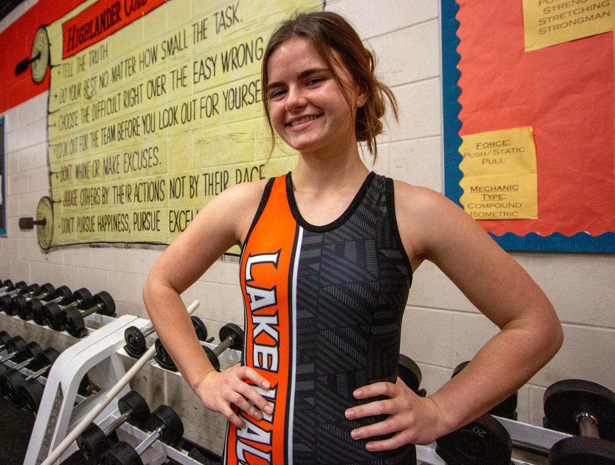 Lake Wales senior Danielle Garrison will attempt to win her third straight county title on Saturday at the Polk County girls weightlifting meet at lake Wales High School.