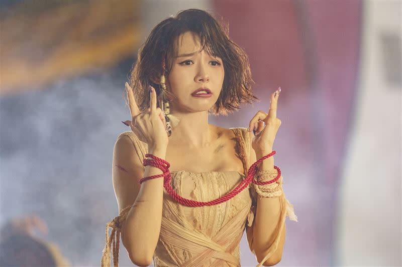 「大馬女神」林明禎在《飯戲攻心2》飾演台灣網紅。（圖／華映娛樂提供）