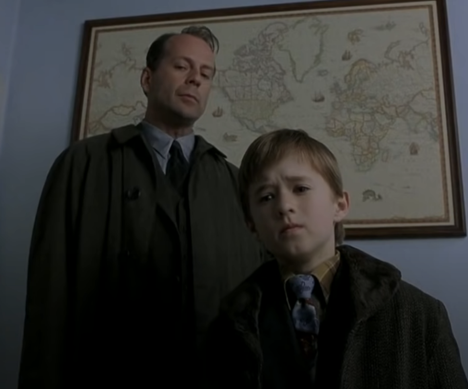 Bruce Willis and Haley Joel Osment in "The Sixth Sense"